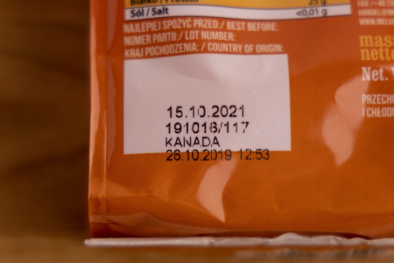 Lentils date on label