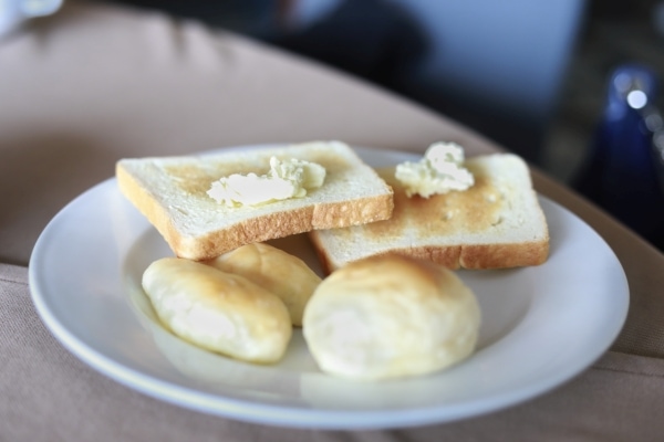 Margarine on bread for breakfast