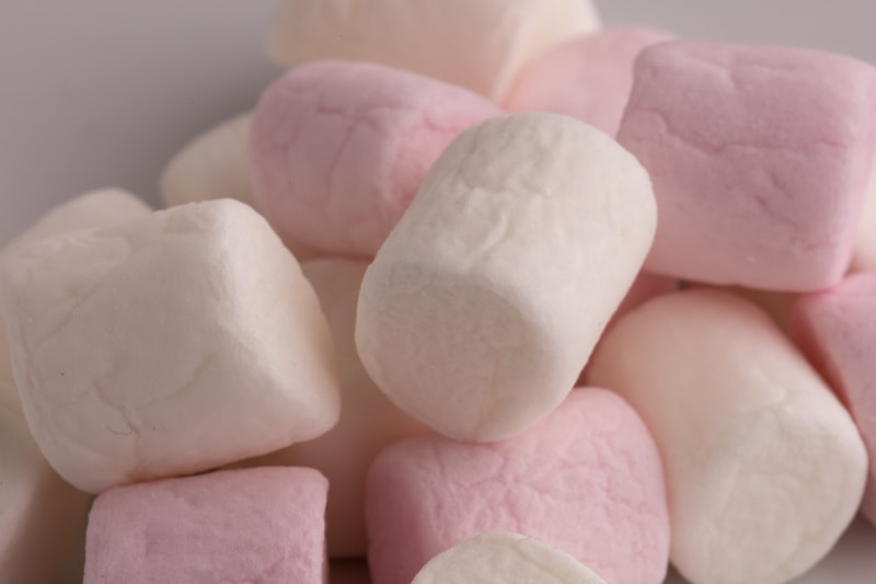 Marshmallows closeup