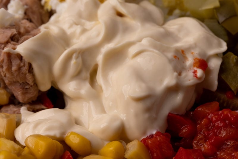 Mayo in tuna salad