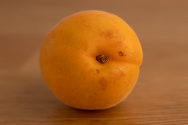 Minor bruises on an apricot