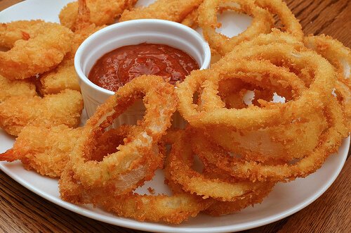 Fried onion rings