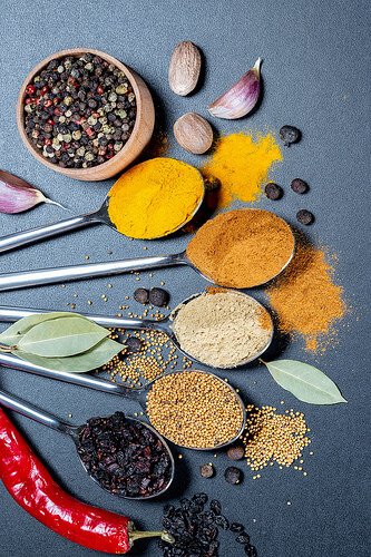 Multi-colored spices