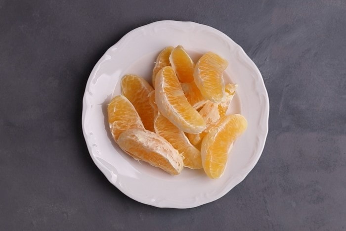  Segments d'orange pelés 