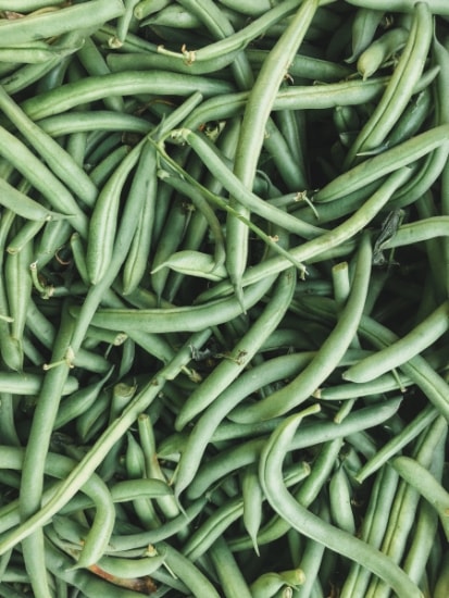 Pile of green beans