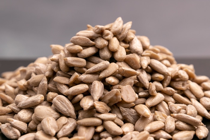 Pile of sunflower seeds