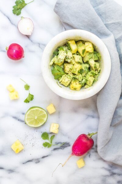 Pineapple guacamole