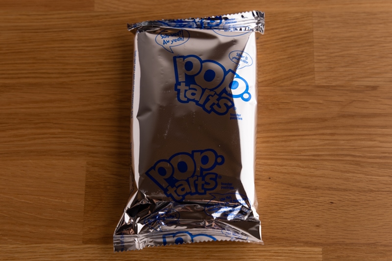 Pop tarts: two bars wrapped