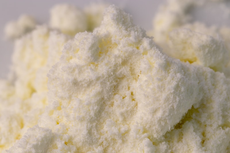 Powdered milk closeup