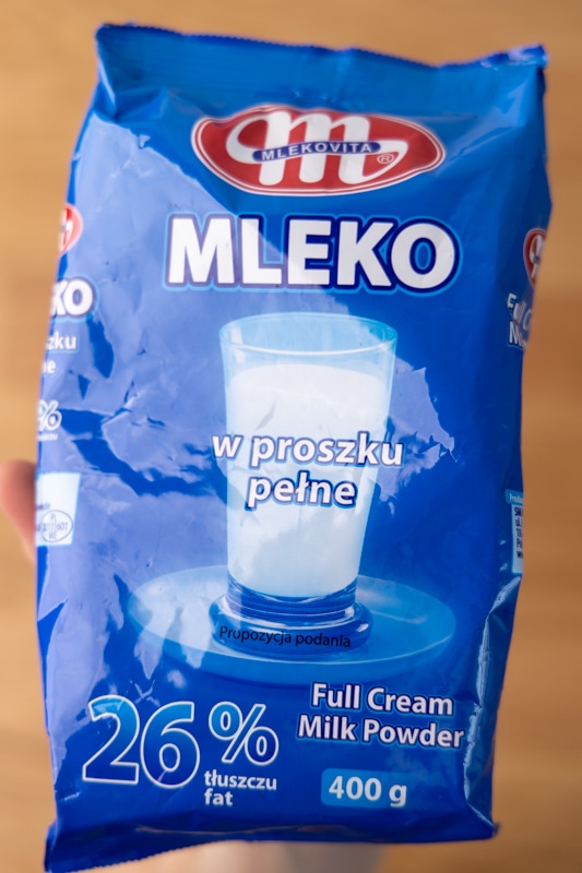 Powdered milk package