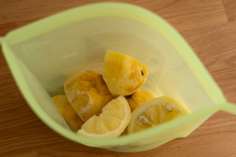Pre-frozen lemon quarters & halves