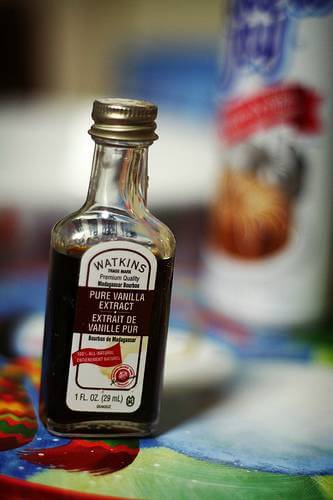 A bottle of pure vanilla extract