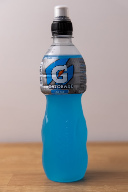 Raspberry gatorade bottle