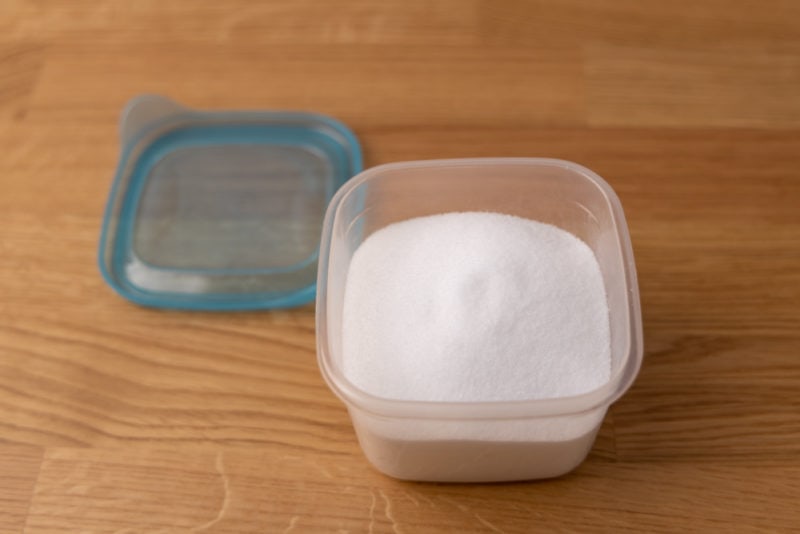 Salt in airtight container