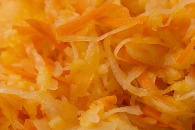 Sauekraut salad closeup