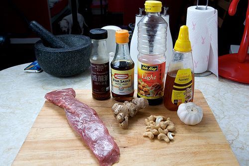 L'huile de sésame et autres condiments