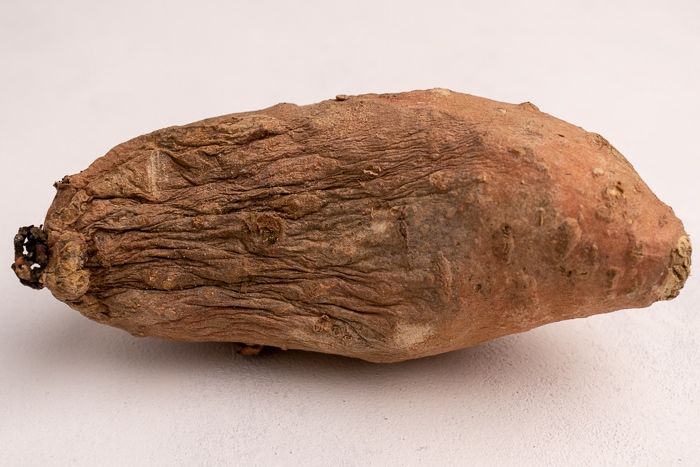 Shriveled sweet potato