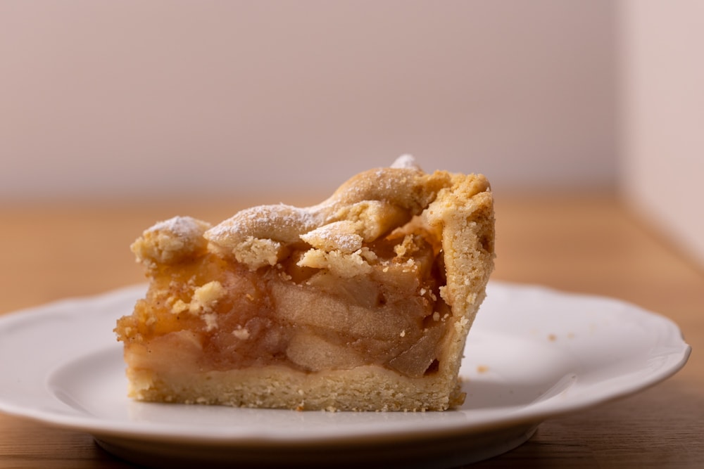 Slice of apple pie