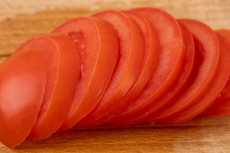 Sliced tomato