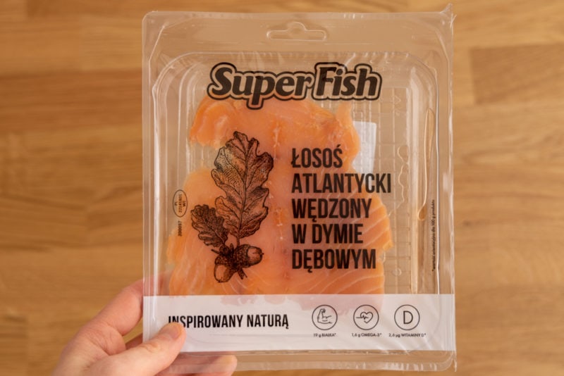 Smoked salmon package