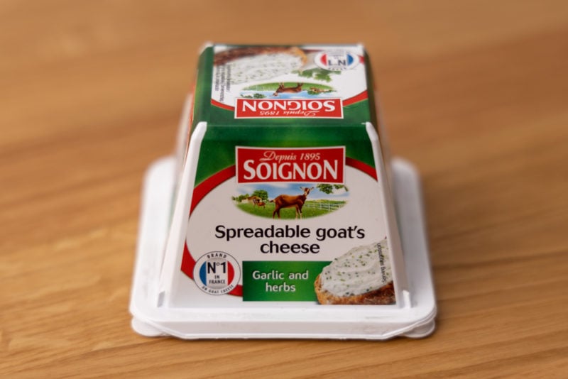 Spreadable goat cheese