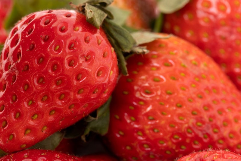 Strawberries closeup