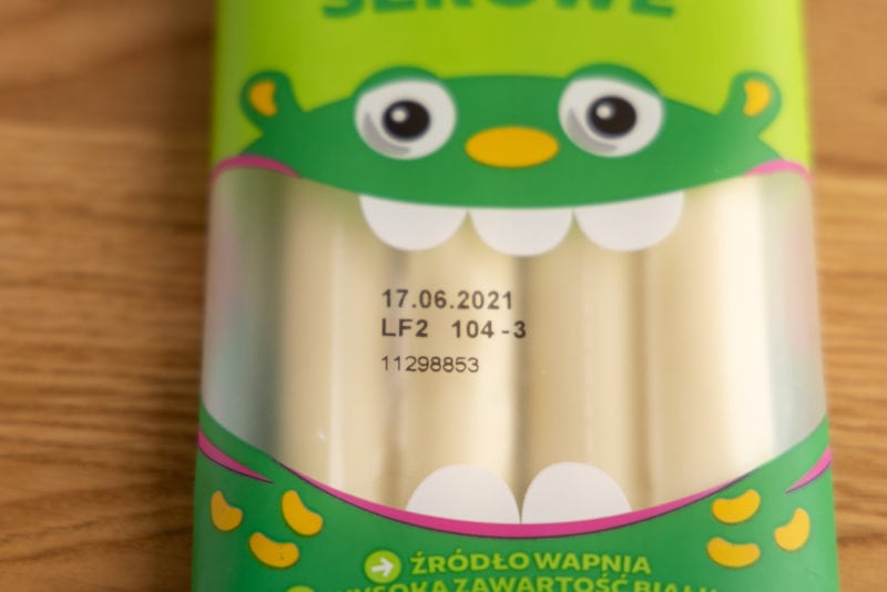 String cheese: date on the label