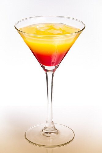 Tequila sunrise drink