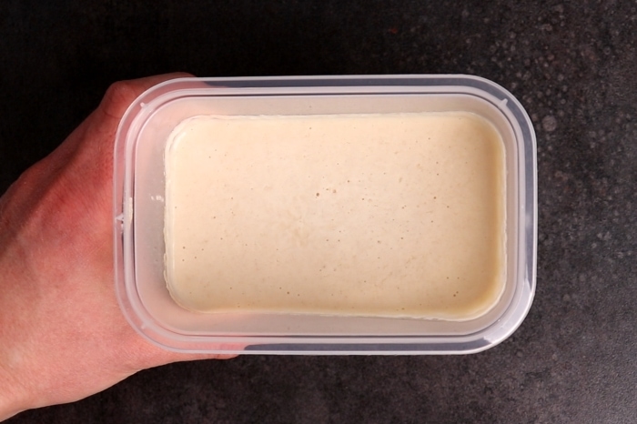 Thawed pancake batter