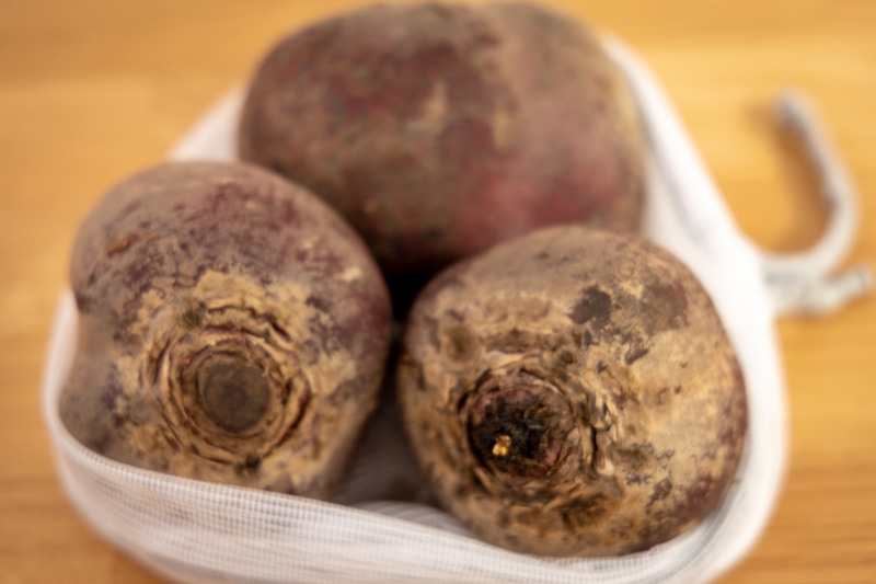 Three beets in a bag