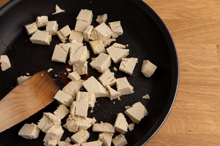 Tofu before frying