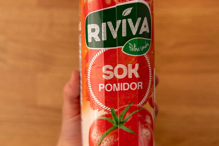 Tomato juice in hand