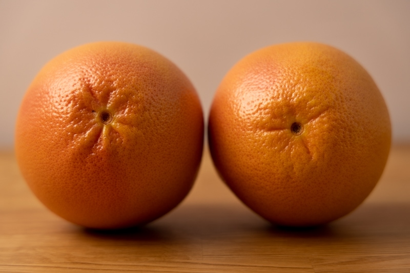 Two grapefruits