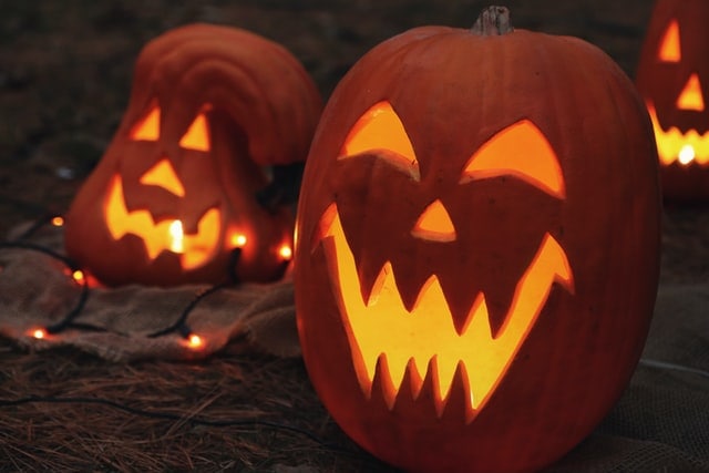 Two Jack-o-Lanterns