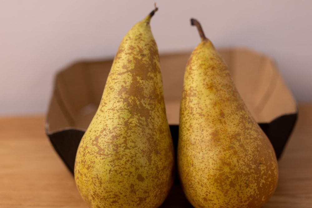 Two whole pears