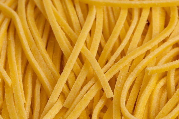 Uncooked fresh pasta