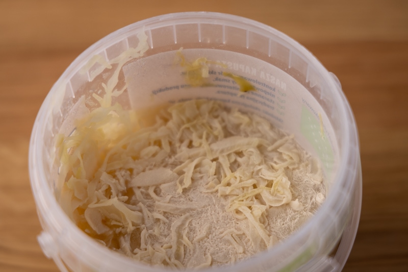White film on sauerkraut