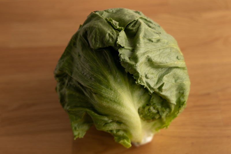 Whole iceberg lettuce