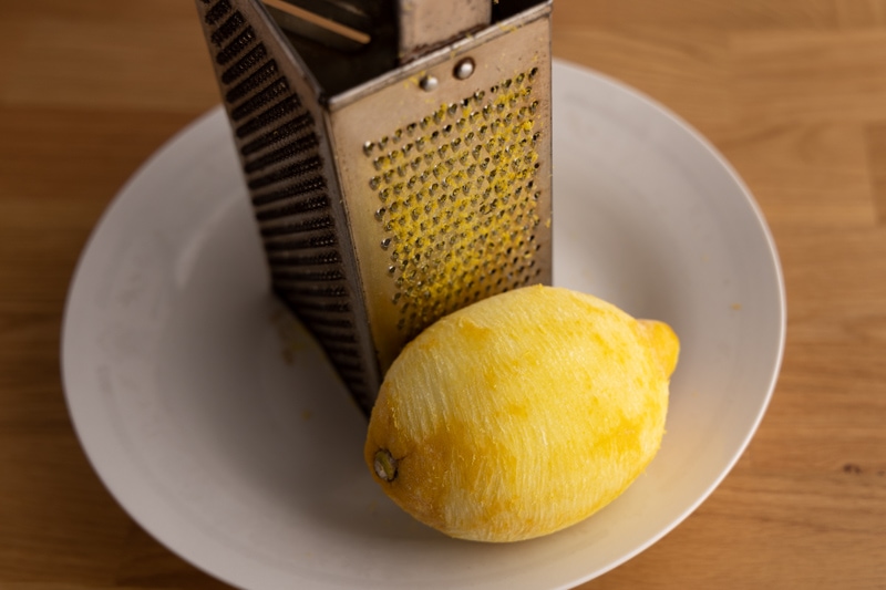 Zesting a frozen lemon