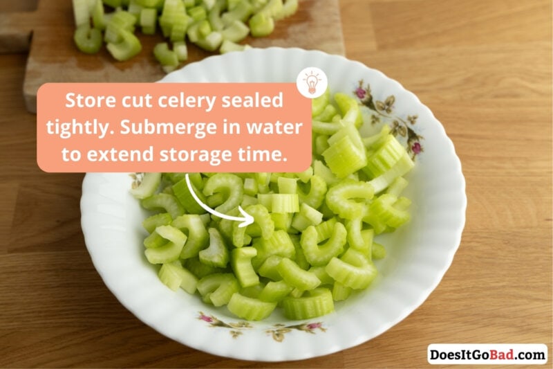 cut celery