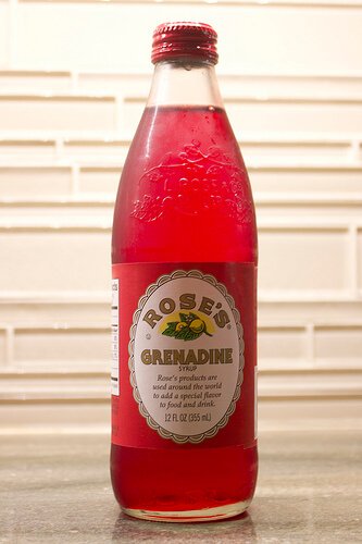 Bottle of grenadine