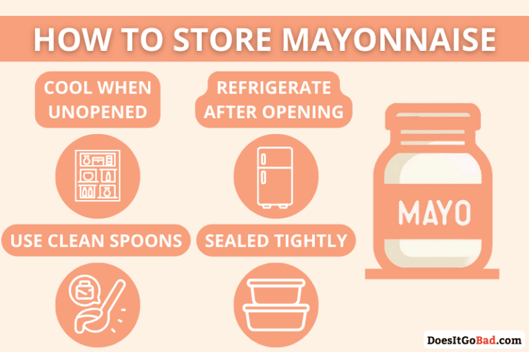 Mayonnaise storage