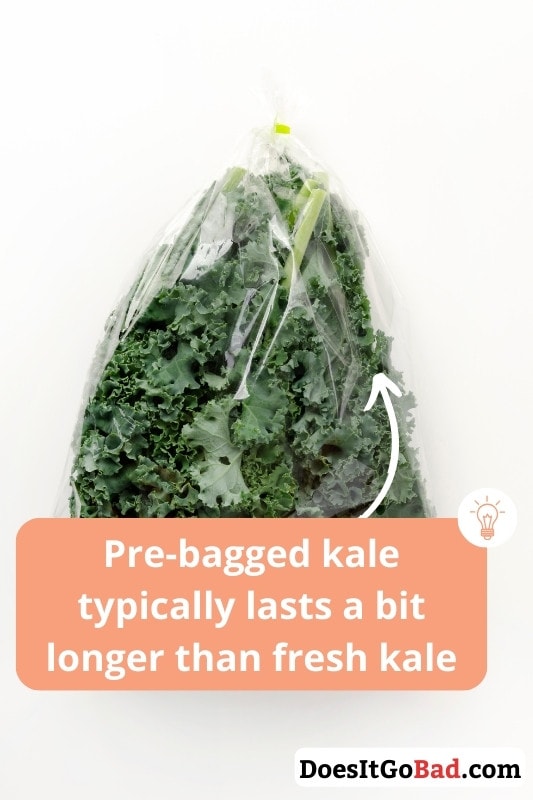 Pre-bagged kale